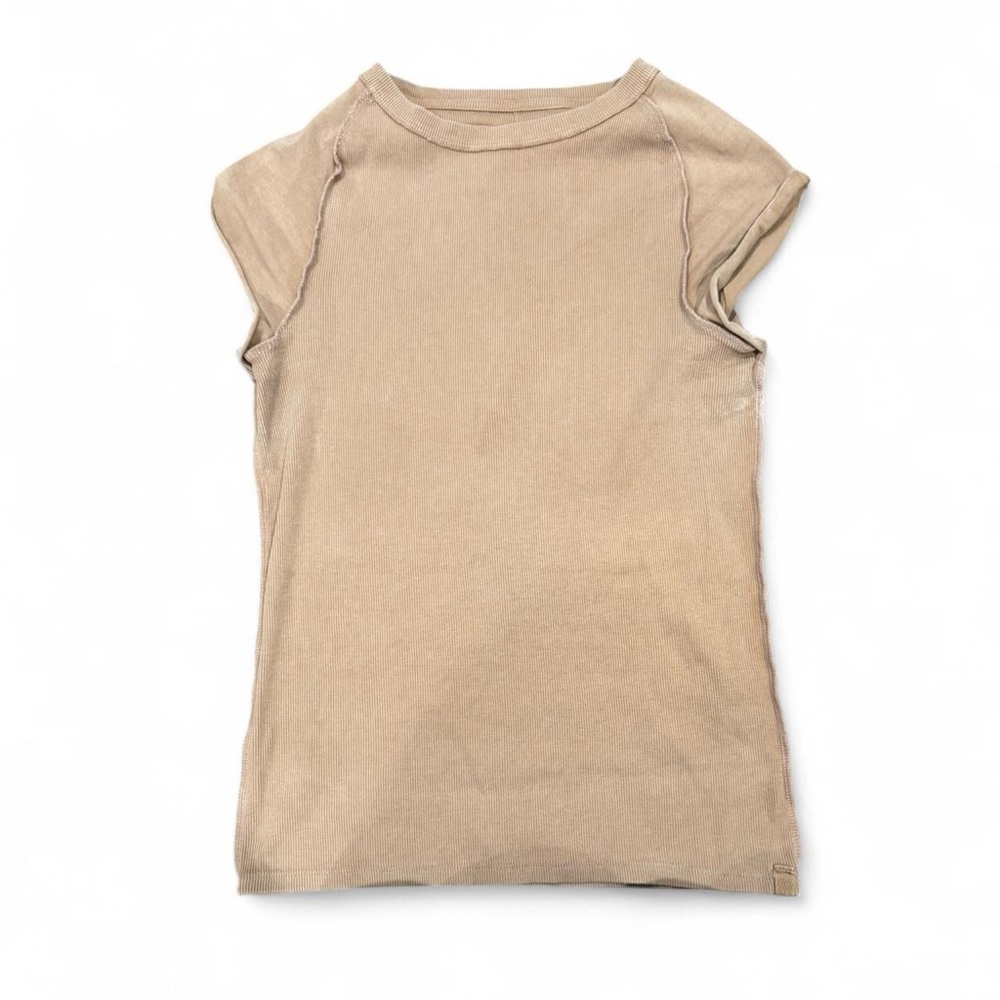 We The Free Tan Short Sleeve Tee